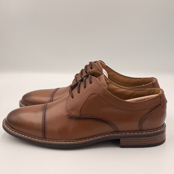 Nunn Bush Hayden Ct Oxford Brown Cognac Dress Shoe Mens Shoes Size 9.5 main image 9